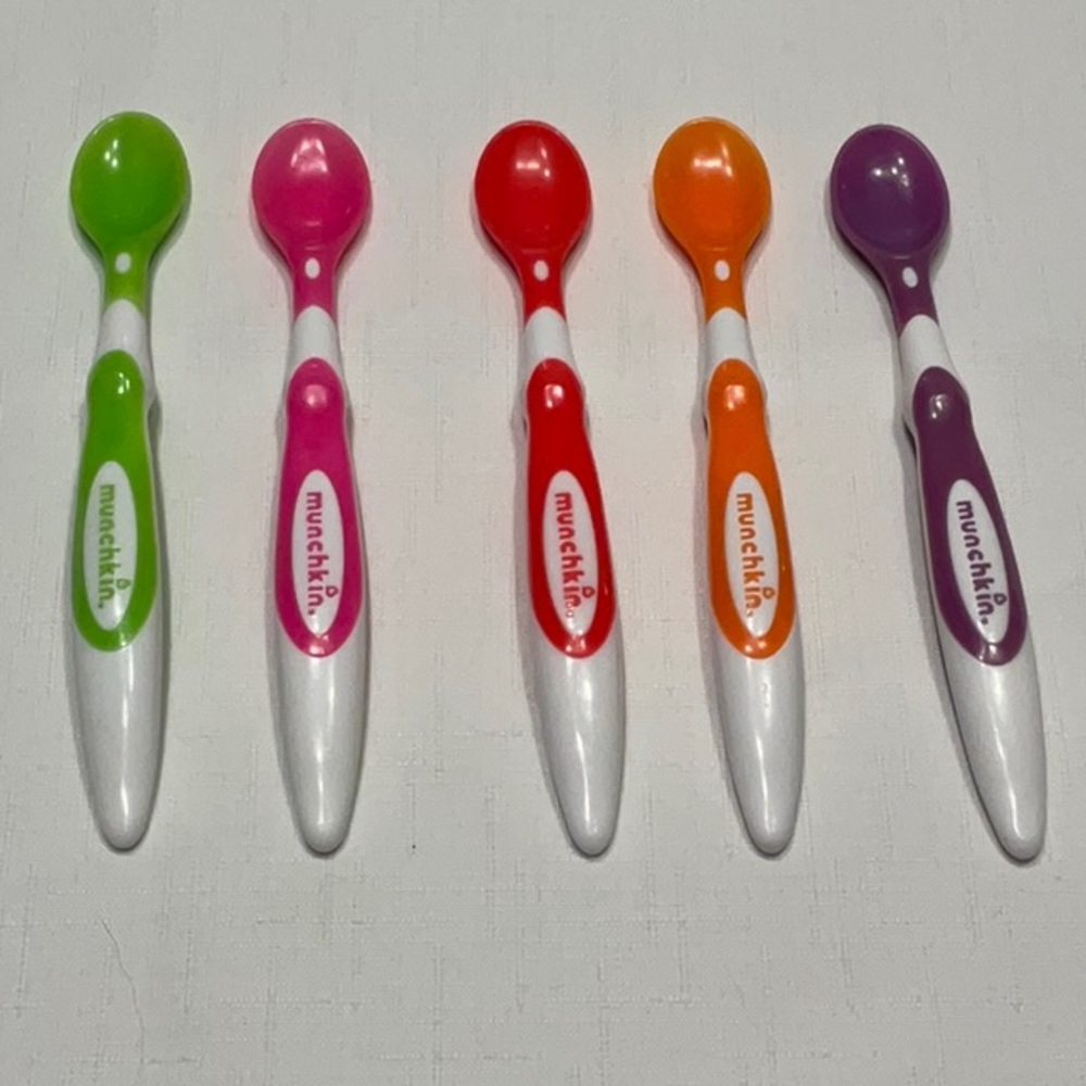 Munchkin Green, Pink, Purple, Orange and Red Spoons